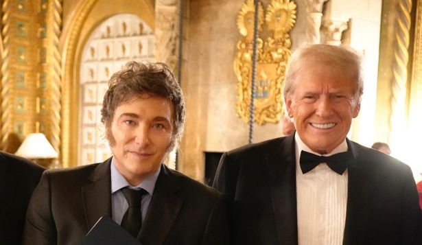 El presidente Javier Milei junto al presidente electo de los Estados Unidos Donald Trump