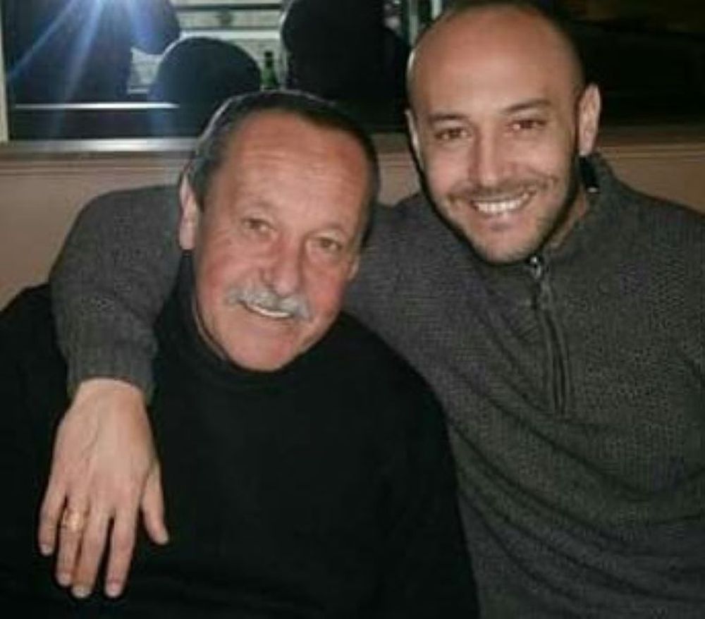 Javier Chevantón con su papá ya fallecido, Washington Ernesto, quien siempre lo apoyó para que jugara al fútbol