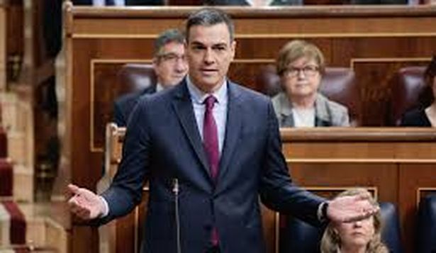 El presidente del Gobierno, Pedro Sánchez, en el Congreso