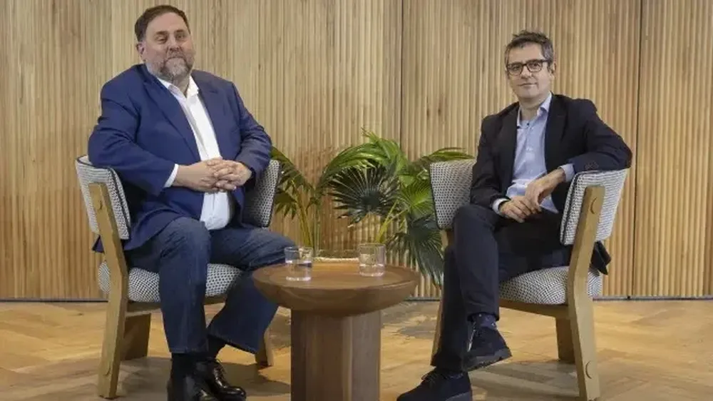Junqueras y Bolaños, en Barcelona.