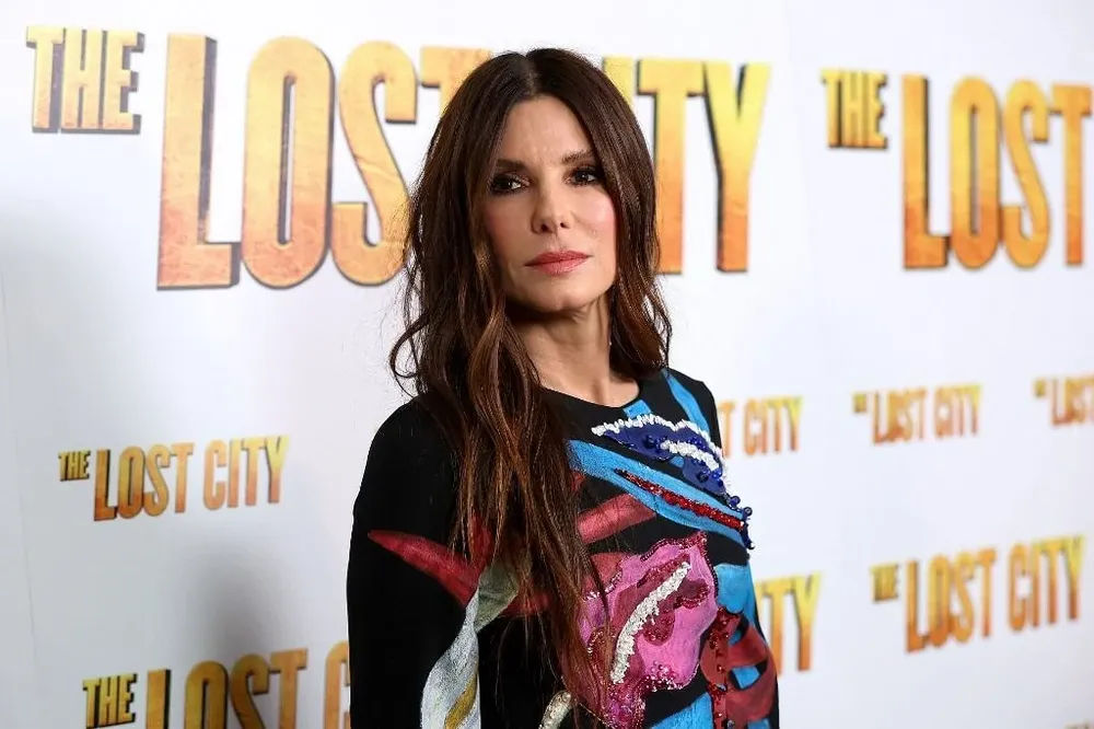 Sandra Bullock en el lanzamiento de La ciudad perdida en Nueva York