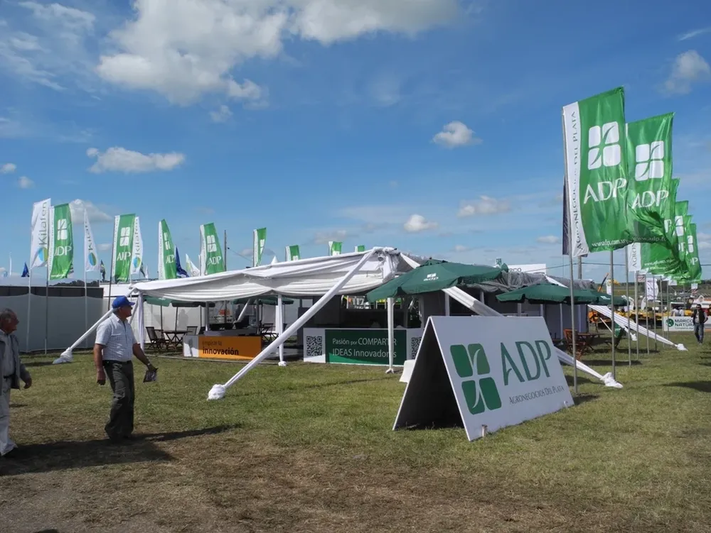 El stand de Agronegocios del Plata en la reciente Expoactiva Nacional.