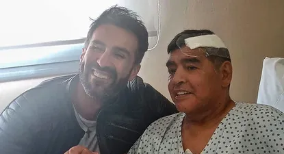 El médico Leopoldo Luque y Diego Maradona
