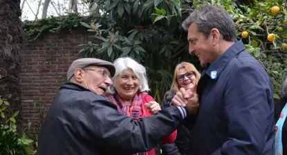 Sergio Massa en campaña
