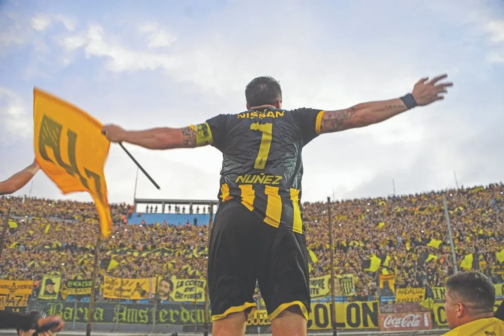 El Cebolla y la hinchada de Peñarol