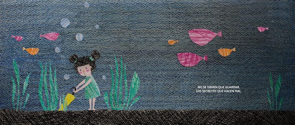 Tenía que ser sutil, para no herir a los que ya habían sido lastimados (Imagen del libro de "Hay secretos").