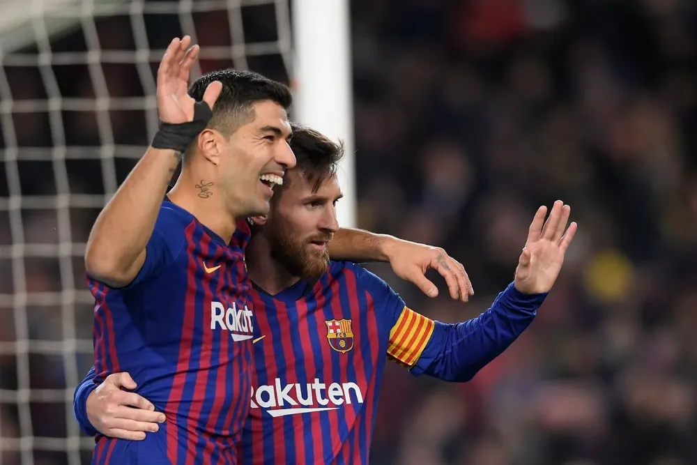Luis Suárez y Lionel Messi