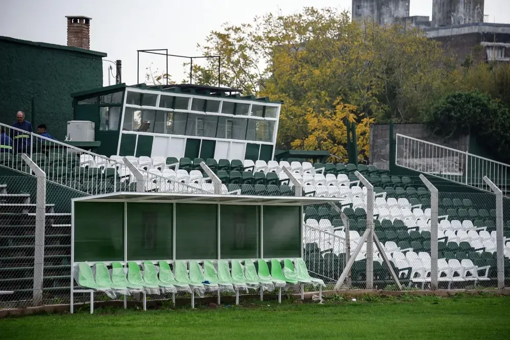 La tribuna important del Parque Roberto, de Racing, en Sayago.