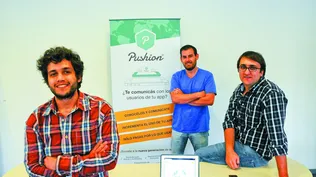 Ramiro Ocampo, Ricardo Kulys y Alexis Espósito, creadores de Pushion