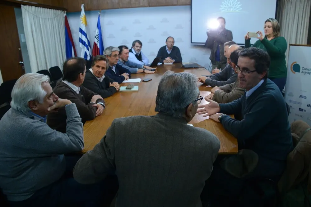 La reunión se desarrolló en la sede del MGAP, en Montevideo.