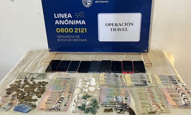 Elementos incautados en los allanamientos en Artigas