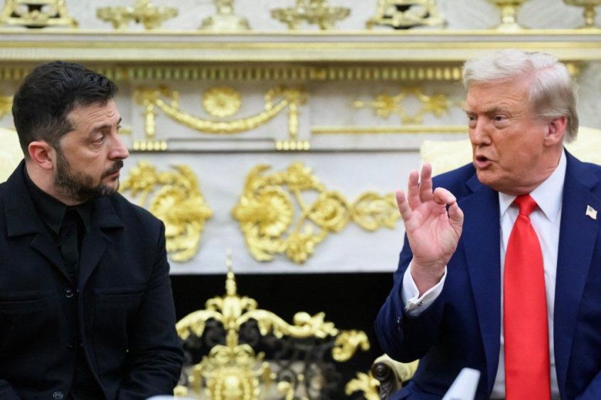 Zelensky y Trump en el Salón Oval