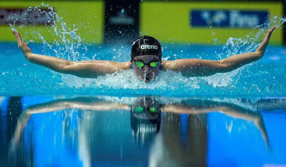 Nicole Frank en el Mundial de natación de Gwangju, Corea del Sur