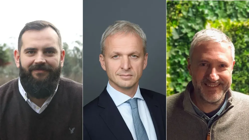 Nicolás Zangaro, Gregoire Poux-Guillaume y Gonzalo Varalla