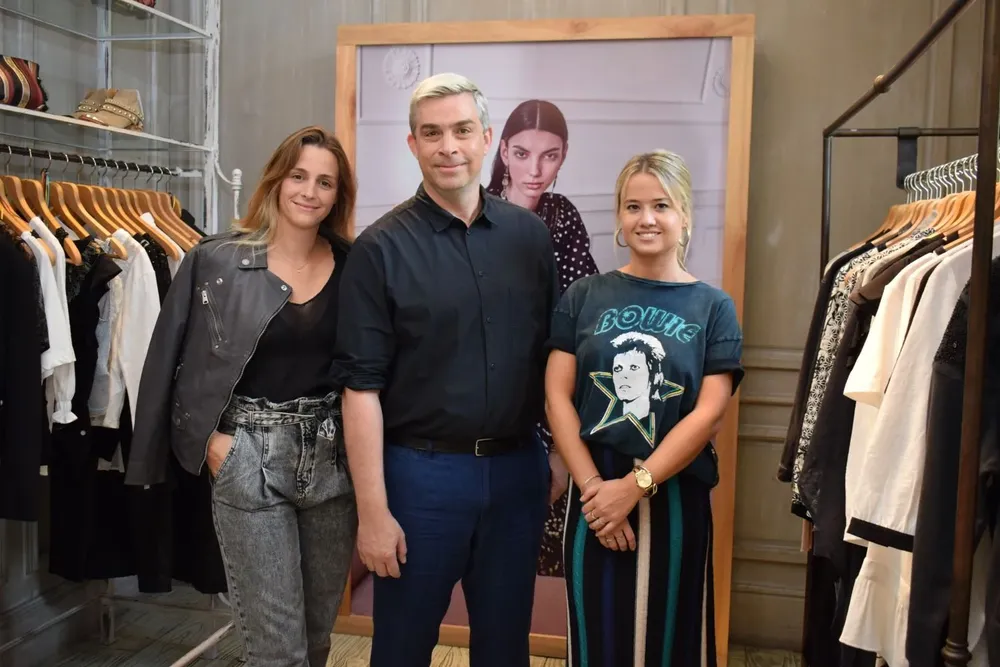 Angeles Diz, Marc Leffman y Camila Ribas