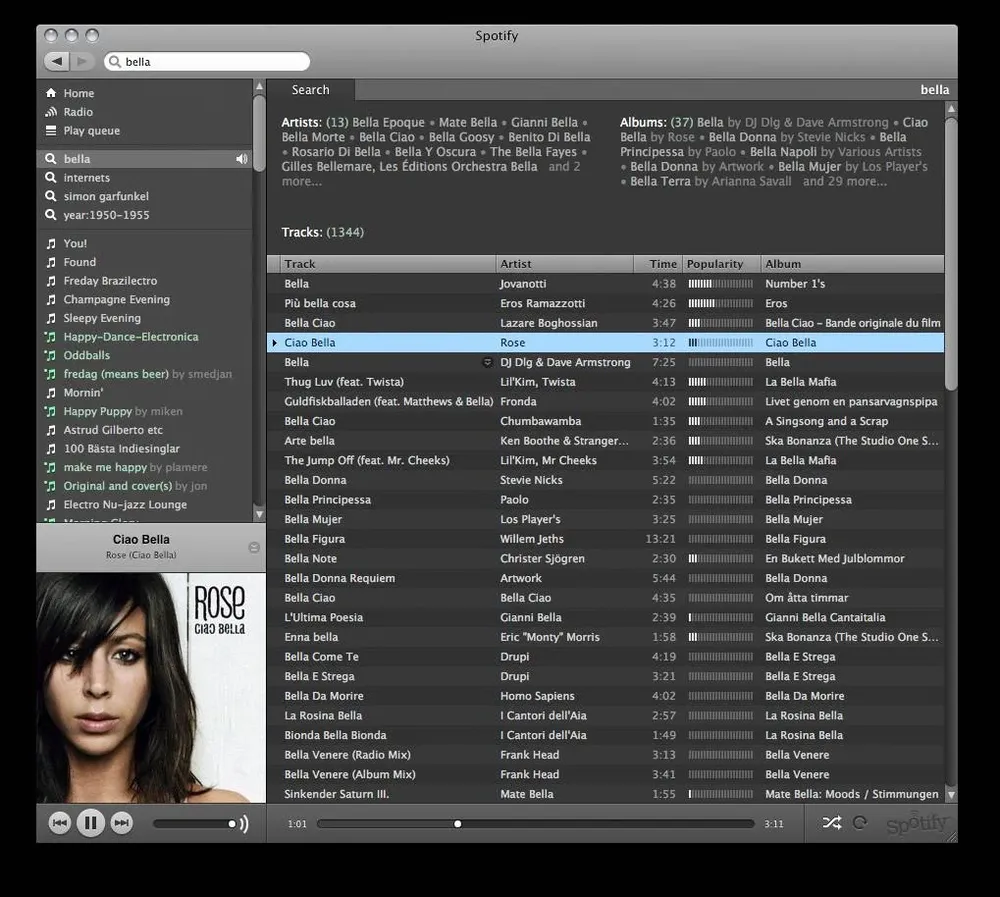 5. Lista de reproducción romántica