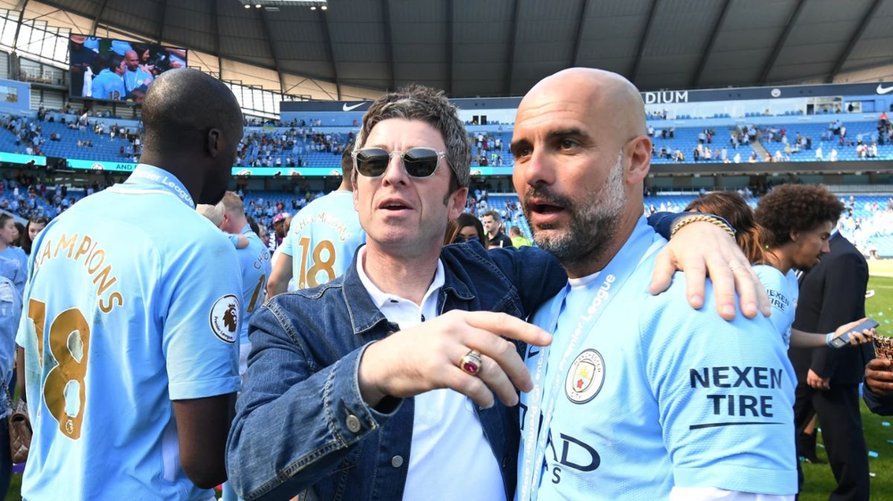 Noel Gallagher y Pep Guardiola