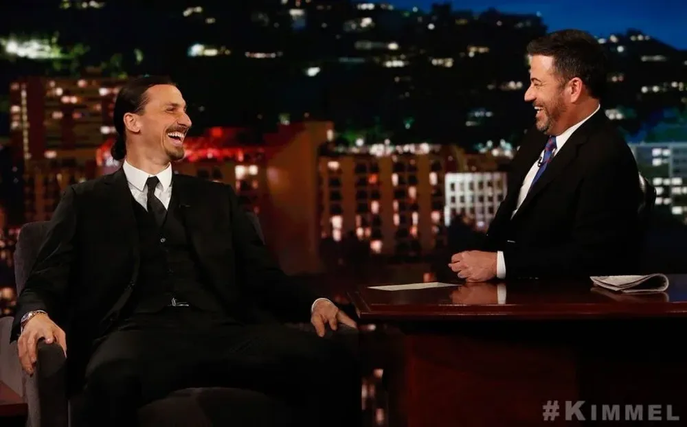 Zlatan con Jimmy Kimmel