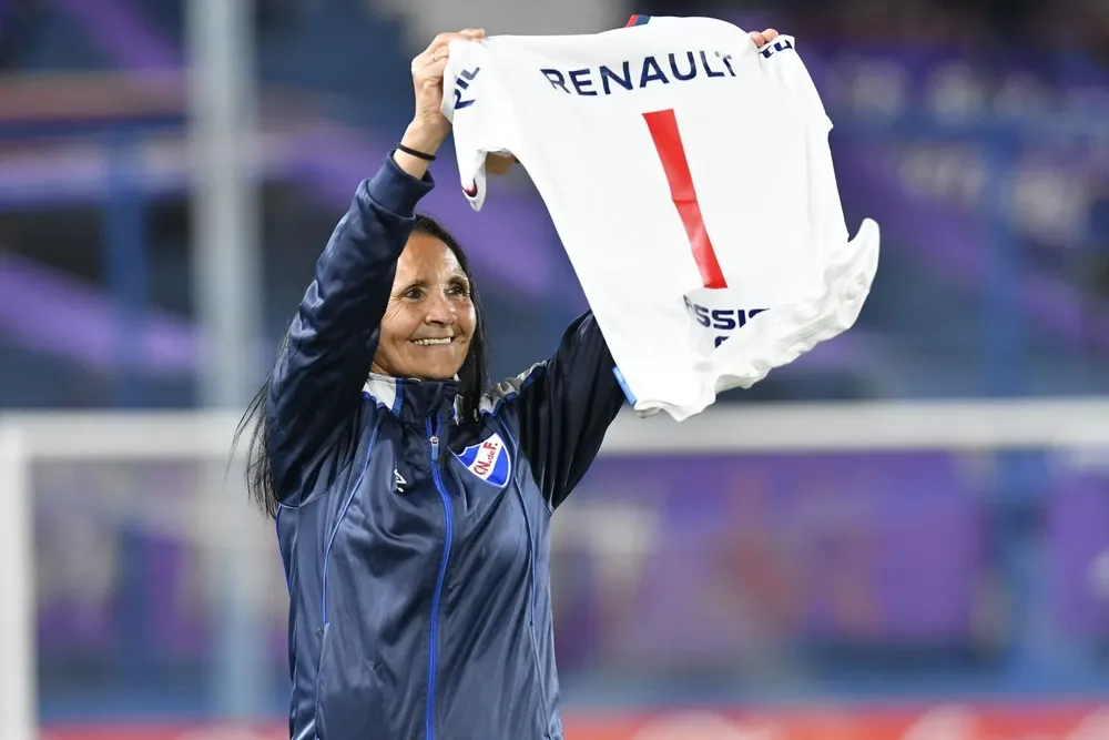 Nelly Portillo en su homenaje en el Gran Parque Central