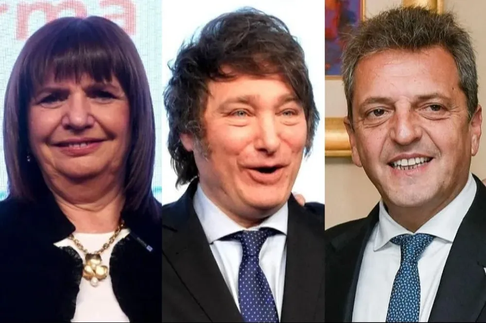 Bullrich, Milei, Massa