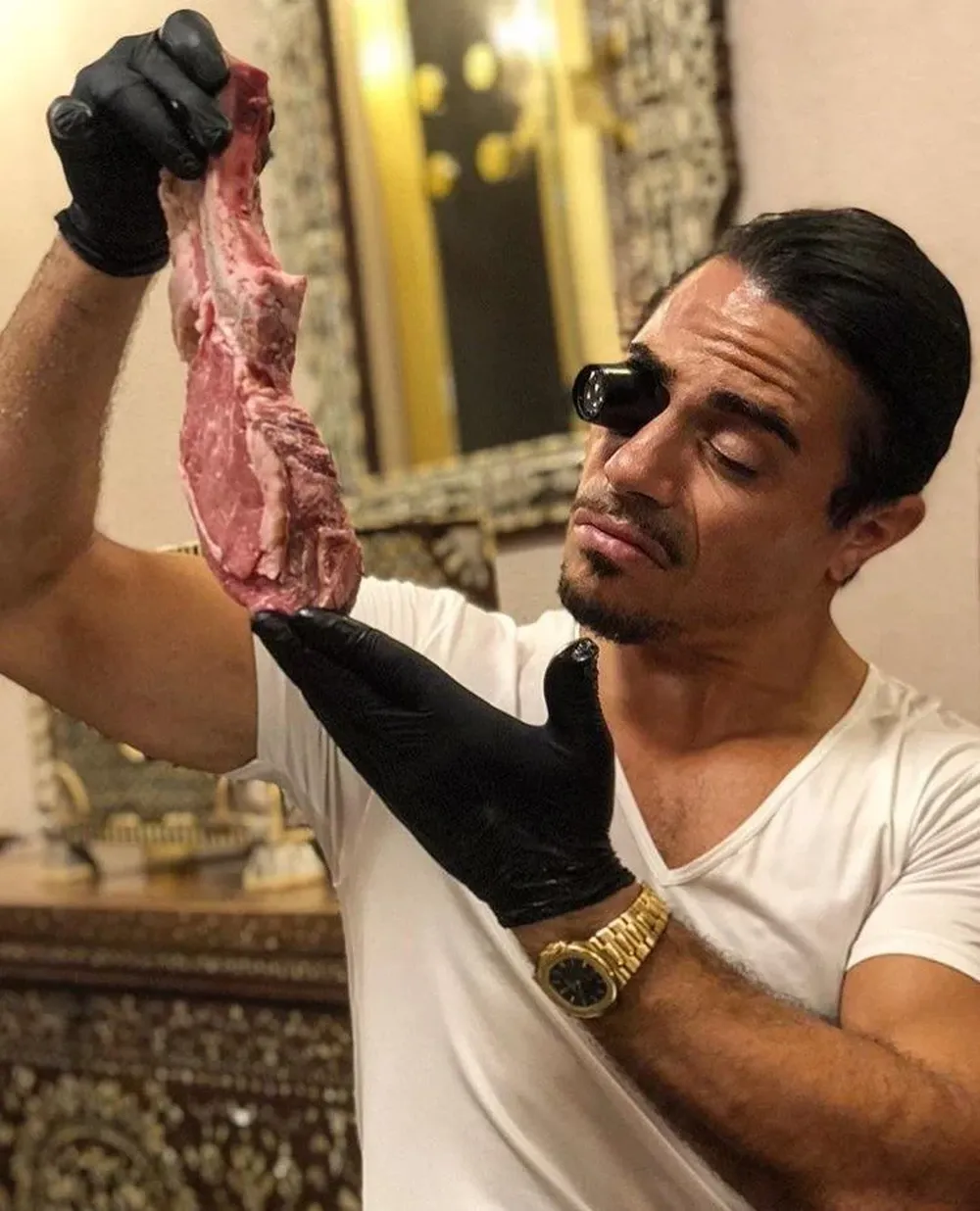 Archivo. El chef turco conocido como Salt Bae