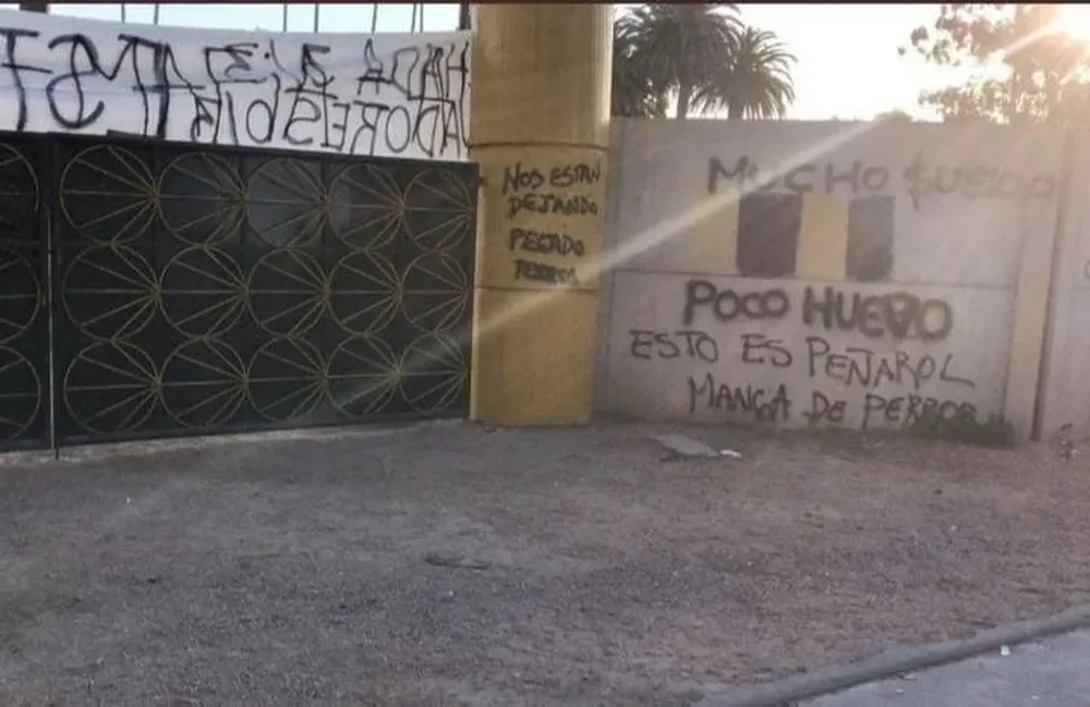 Pintadas en la entrada a Los Aromos