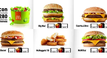 McDonald’s comenzó a informar las calorías de sus productos