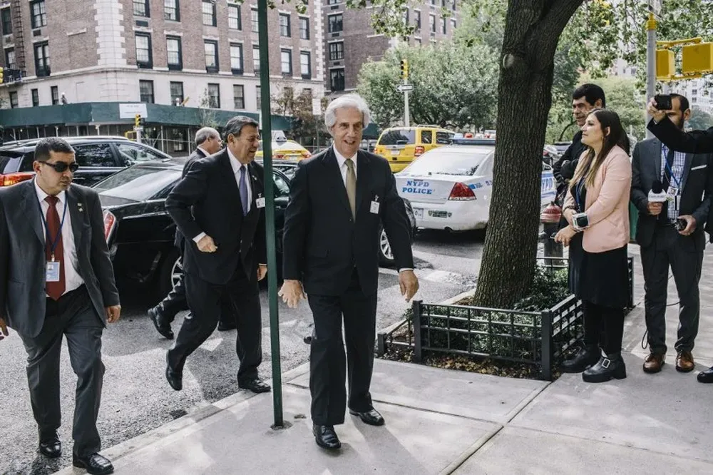 Vázquez visita este lunes 28 de septiembre el Consejo de las Américas en el marco de su visita a Estados Unidos.