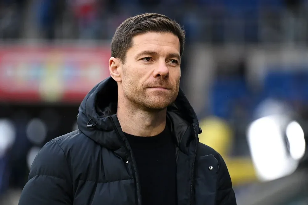 Xabi Alonso en rueda de prensa.