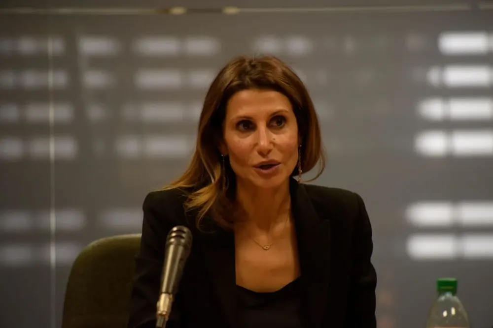 La embajadora de Palestina, Nadya Rasheed.