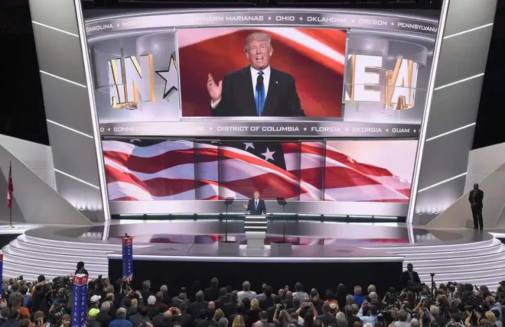 El millonario Donald Trump fue electo por la mayoría de los delegados de la Convención Republicana.