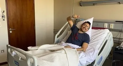 Emiliano Brancciari luego de su operación