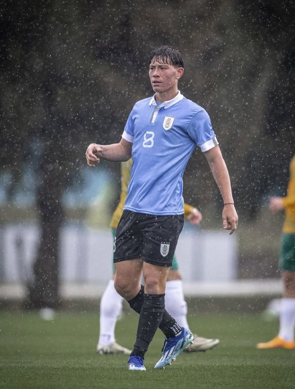 Debutó en la selección uruguaya sub 20