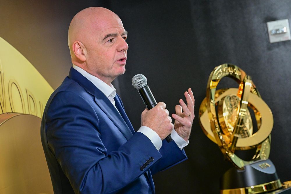 El presidente de la FIFA, Gianni Infantino, habla junto al trofeo del Mundial de Clubes, durante un evento este martes, en Miami El presidente de la FIFA, Gianni Infantino, habla junto al trofeo del Mundial de Clubes, durante un evento este martes, en Miami