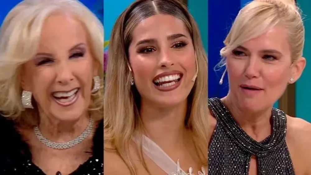 Mirtha Legrand, Julieta Poggio y Valeria Mazza