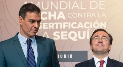 El presidente Pedro Sánchez y el ministro de Asuntos Exteriores, José Manuel Albares.