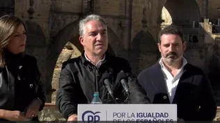 El vicesecretario de Coordinación Autonómica y Local y Análisis Electoral del PP, Elías Bendodo, en Ronda (Málaga).