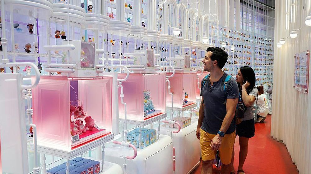 Una tienda Pop Mart en Shanghái.