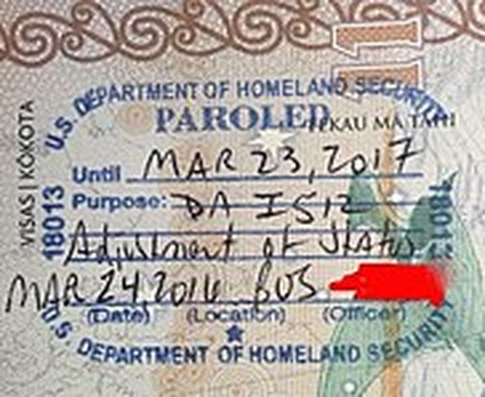 Permiso de permanencia temporal, conocido en inglés como&nbsp;Parole, en las leyes de inmigración de los Estados Unidos.