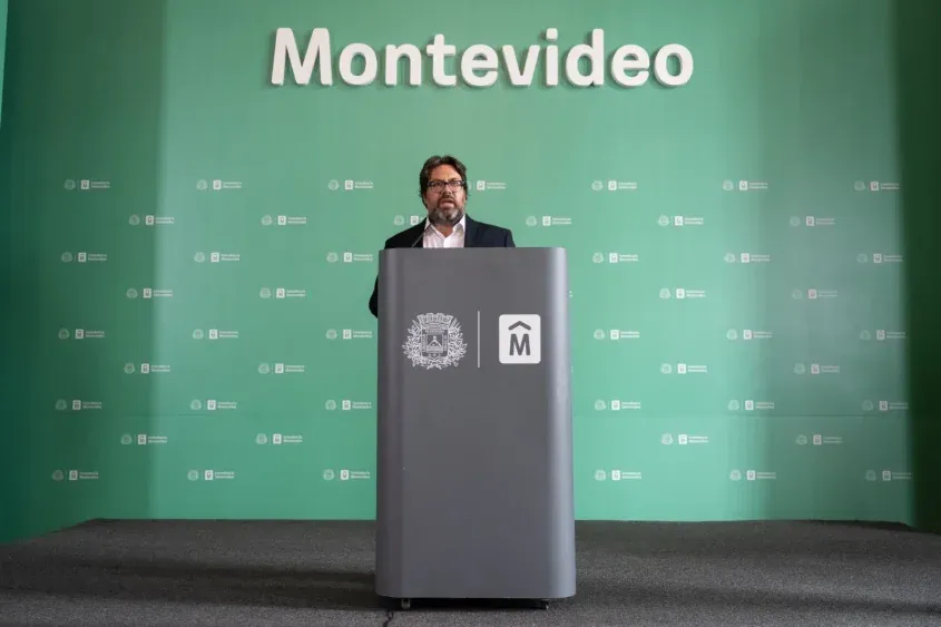 El intendente de Montevideo, Mauricio Zunino, en la Rendición de Cuentas 2024