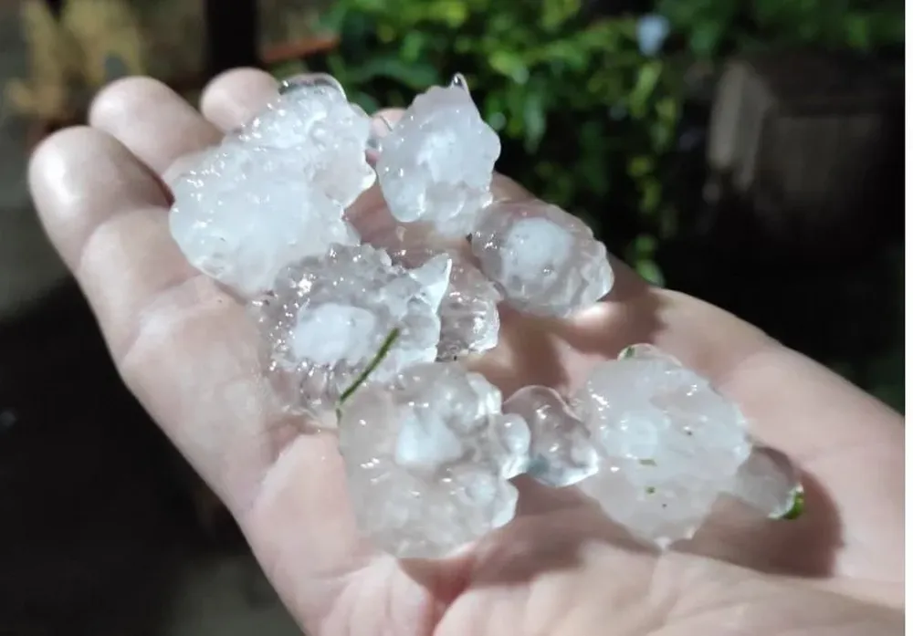 Granizo en San José