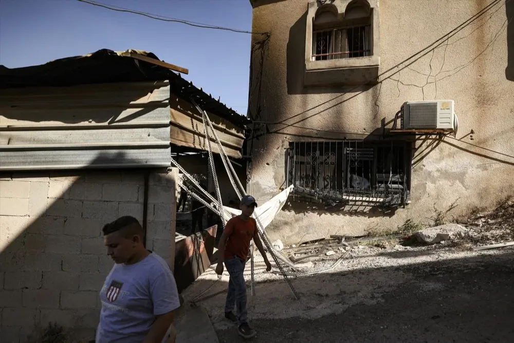 Imágenes de un ataque israelí a Palestina (foto archivo)