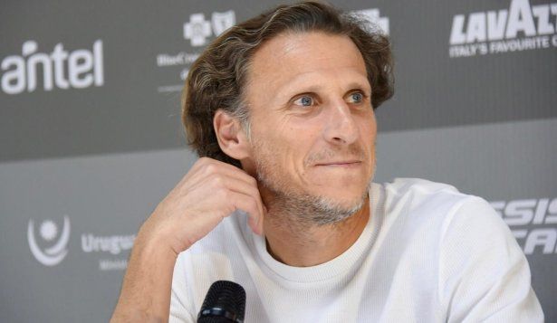 Diego Forlán en el lanzamiento del Uruguay Open 2024