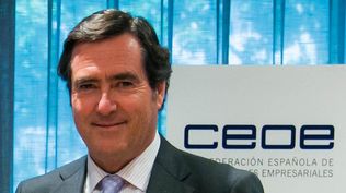 El presidente de la principal organización patronal española, CEOE, Antonio Garamendi,