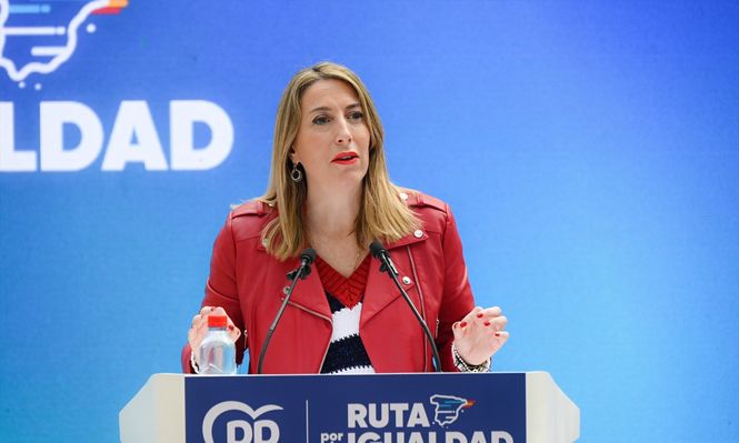 La líder del PP en Extremadura y presidenta de la Junta, María Guardiola.