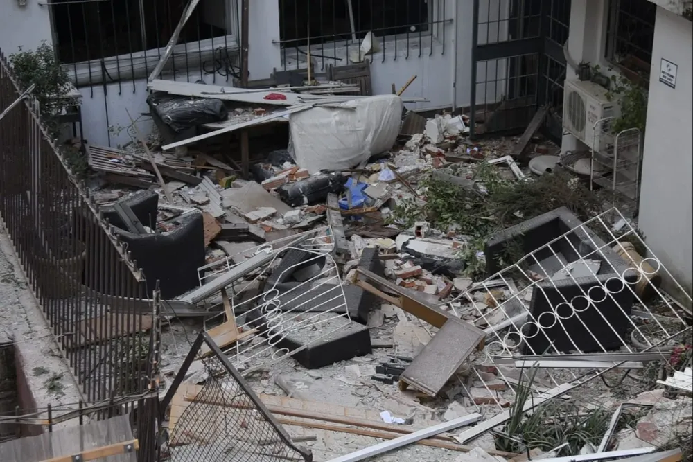 Así quedó el edificio
