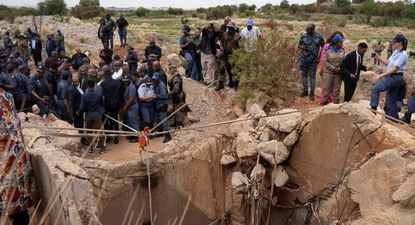 Las personas que salen de la mina de Stilfontein están frágiles y enfermas.