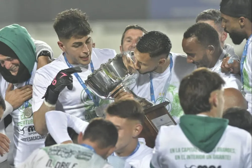 Los festejos de Plaza campeón