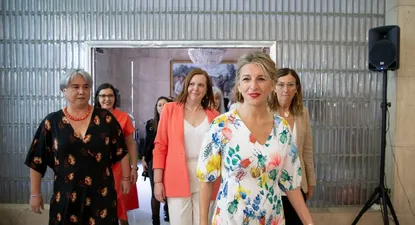 La vicepresidenta Yolanda Díaz