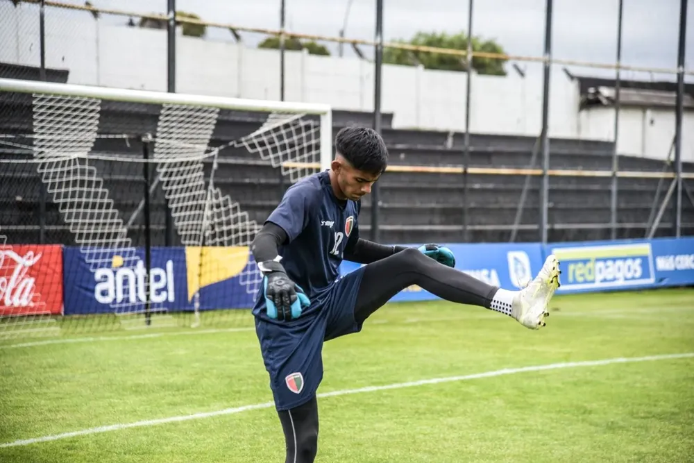 En el Parque Viera en un calentamiento